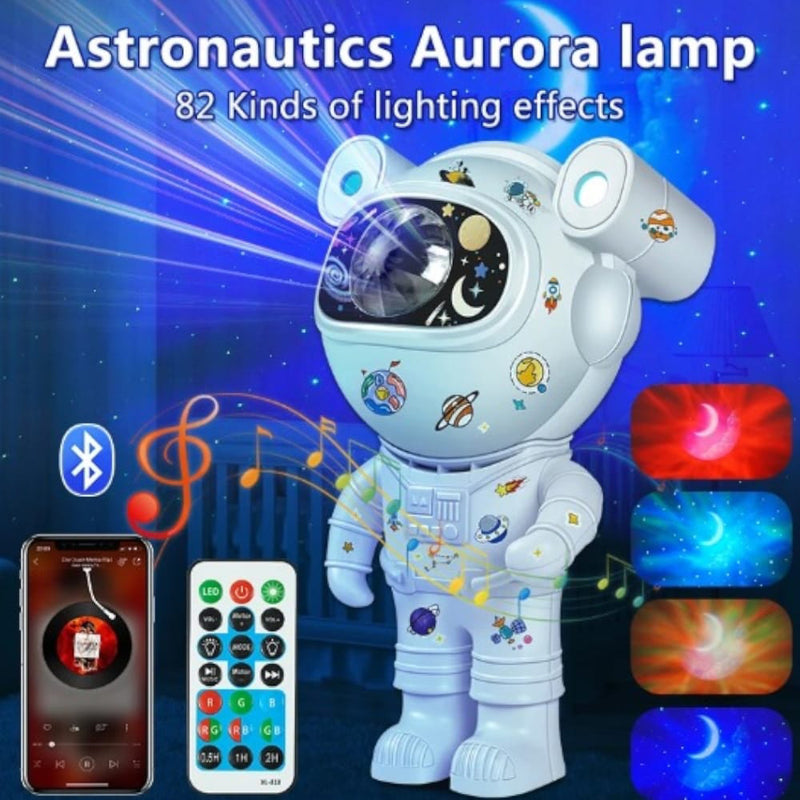 Proyector LED Astronauta 2 en 1 Parlante Bluetooth con Control XL-731B