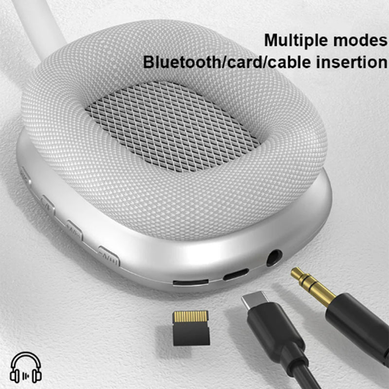 Audífonos Bluetooth Black Bear Reducción De Ruido Celeste