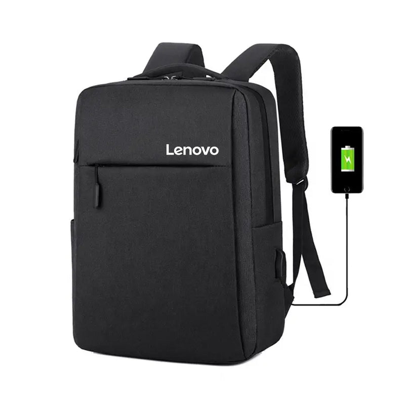 Mochila Porta Laptop Usb-Impermeable Lenovo Negra