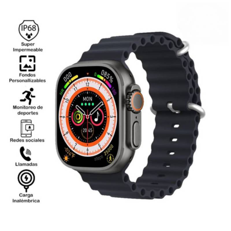 Smartwatch T900 Ultra Big 2.09 Infinity Display Negro